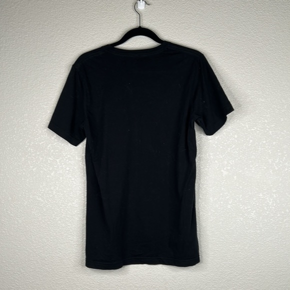 Canvas Black Floral Short Sleeve T-Shirt Size Medium - Picture 3 of 5